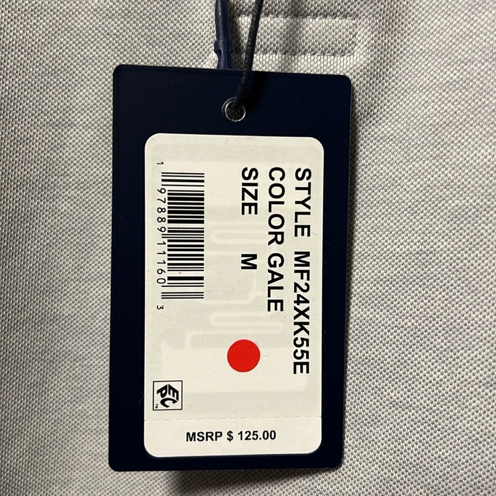 Brand New Peter Millar Crown Crafted Tailored Fit Gray Golf Polo Classic Design! - Picture 10 of 12